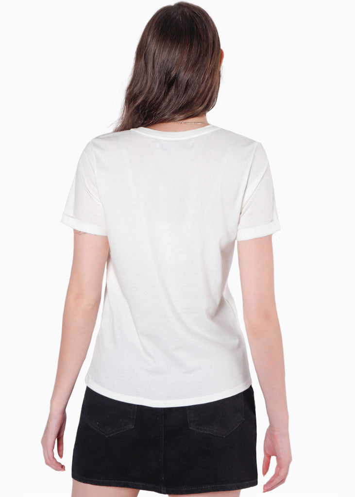 Camiseta estampada "Amour" color blanco, marfil para mujer - Flashy