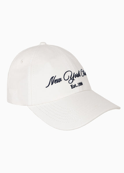 Gorra con bordado "New York City Club" color rosado para mujer - Flashy