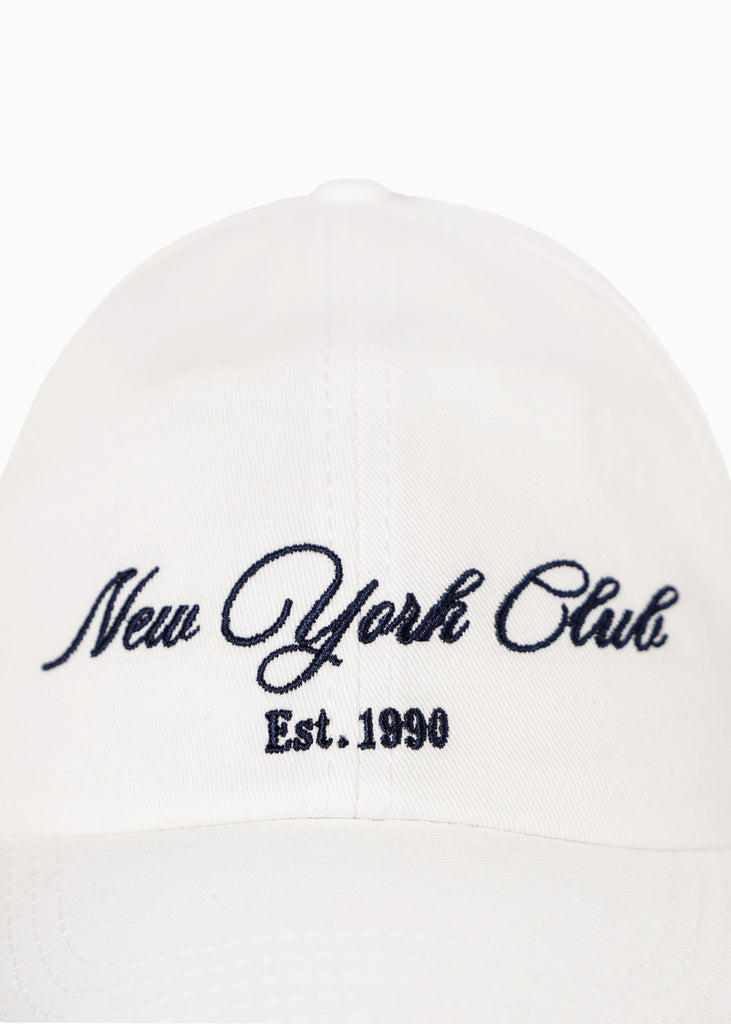 Gorra con bordado "New York City Club" color rosado para mujer - Flashy